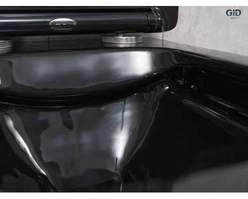 Унитаз подвесной Gid Tr2144BL 62224Y черная глянцевая 52x36x33.5