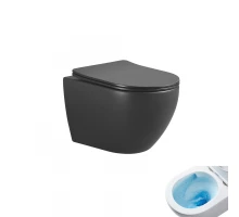 Унитаз подвесной Tornado Gid Tr2122TF-Bm 62261Y черный матовый 49x36x36