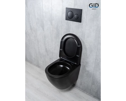 Унитаз подвесной Tornado Gid Tr2122TF-Bm 62261Y черный матовый 49x36x36