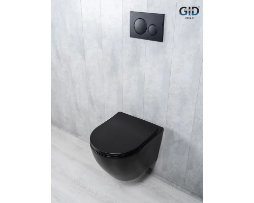 Унитаз подвесной Tornado Gid Tr2122TF-Bm 62261Y черный матовый 49x36x36