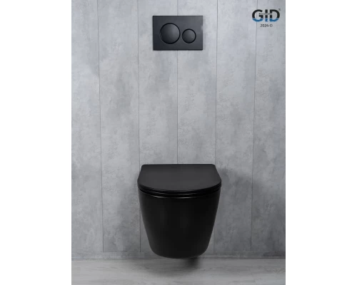Унитаз подвесной Tornado Gid Tr2122TF-Bm 62261Y черный матовый 49x36x36