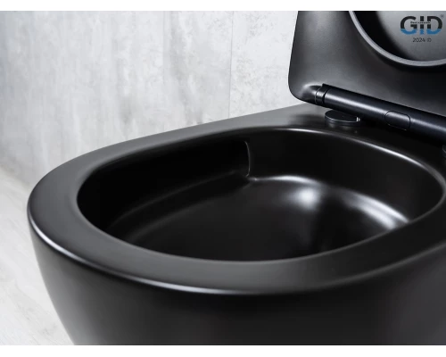 Унитаз подвесной Tornado Gid Tr2122TF-Bm 62261Y черный матовый 49x36x36