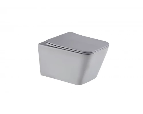 Унитаз подвесной Tornado Gid Tr2143TF-Lgm 62305Y серый матовый 49x34x36