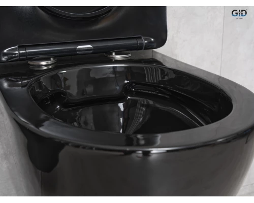 Унитаз подвесной Gid Tr2198-18 62204Y черная глянцевая 49x36x35.5