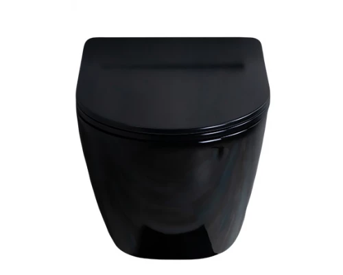 Унитаз подвесной Gid Tr2198-18 62204Y черная глянцевая 49x36x35.5