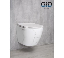 Унитаз подвесной Gid Ws2198 (СС) 62228Y под камень глянцевый 49x36x35.5