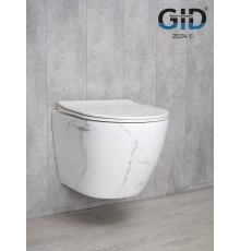 Унитаз подвесной Gid Ws2198 (СС) 62228Y под камень глянцевый 49x36x35.5