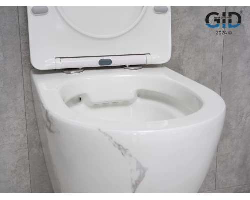 Унитаз подвесной Gid Ws2198 (СС) 62228Y под камень глянцевый 49x36x35.5