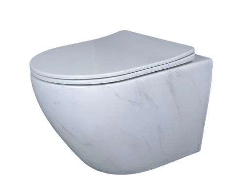 Унитаз подвесной Gid Ws2198 (СС) 62228Y под камень глянцевый 49x36x35.5
