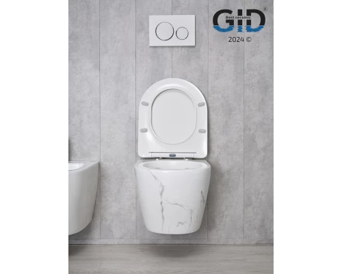 Унитаз подвесной Gid Ws2198 (СС) 62228Y под камень глянцевый 49x36x35.5
