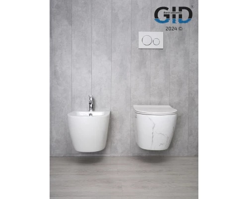 Унитаз подвесной Gid Ws2198 (СС) 62228Y под камень глянцевый 49x36x35.5