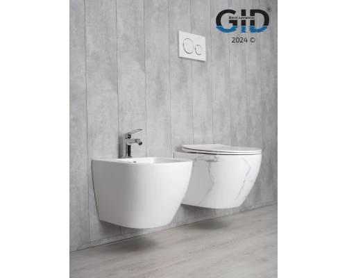 Унитаз подвесной Gid Ws2198 (СС) 62228Y под камень глянцевый 49x36x35.5