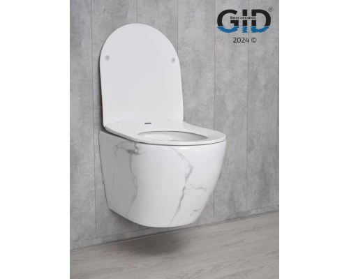 Унитаз подвесной Gid Ws2198 (СС) 62228Y под камень глянцевый 49x36x35.5