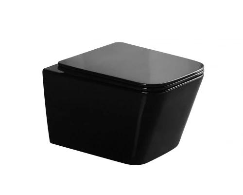 Унитаз подвесной Gid Tr2155BL 62238Y черная глянцевая 51x37x35