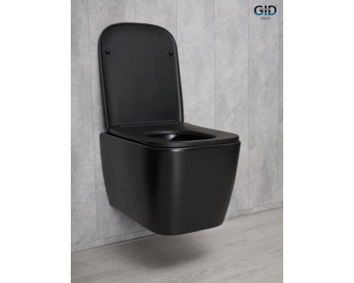 Унитаз подвесной Gid Tr2140Bm 62255Y черный матовый 51x35x37.5