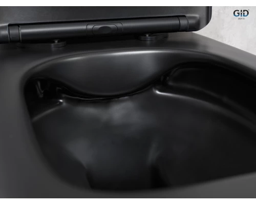 Унитаз подвесной Gid Tr2140Bm 62255Y черный матовый 51x35x37.5