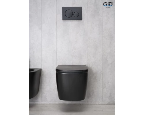 Унитаз подвесной Gid Tr2140Bm 62255Y черный матовый 51x35x37.5