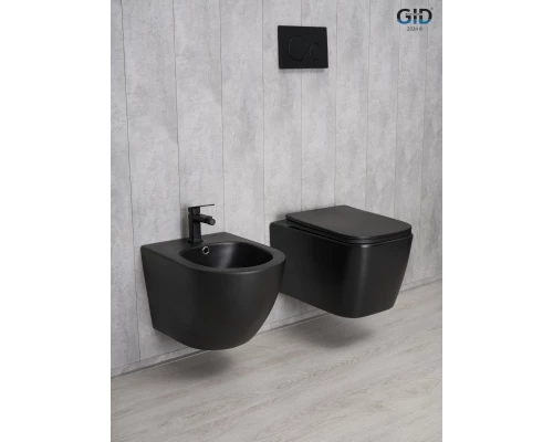 Унитаз подвесной Gid Tr2140Bm 62255Y черный матовый 51x35x37.5