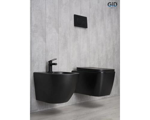 Унитаз подвесной Gid Tr2140Bm 62255Y черный матовый 51x35x37.5