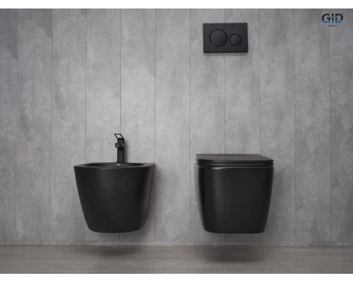 Унитаз подвесной Gid Tr2140Bm 62255Y черный матовый 51x35x37.5