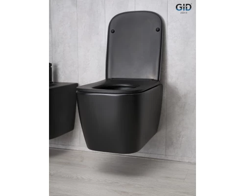 Унитаз подвесной Gid Tr2140Bm 62255Y черный матовый 51x35x37.5