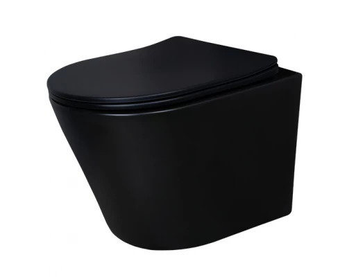 Унитаз подвесной Gid Tr2130bm 62205Y черный матовый 48x36.5x36