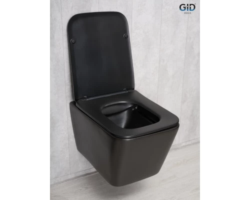 Унитаз подвесной Gid Tr2144Bm 62225Y черный матовый 52x36x33.5