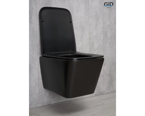 Унитаз подвесной Gid Tr2144Bm 62225Y черный матовый 52x36x33.5