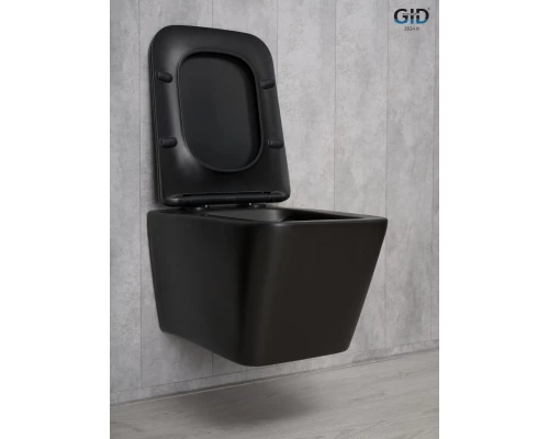 Унитаз подвесной Gid Tr2144Bm 62225Y черный матовый 52x36x33.5
