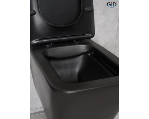 Унитаз подвесной Gid Tr2144Bm 62225Y черный матовый 52x36x33.5