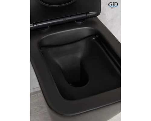 Унитаз подвесной Gid Tr2144Bm 62225Y черный матовый 52x36x33.5