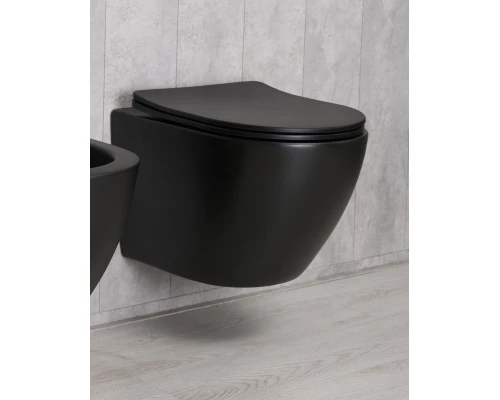 Унитаз подвесной Gid Bm2198 62226Y черный матовый 49x36x35.5
