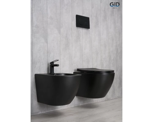 Унитаз подвесной Gid Bm2198 62226Y черный матовый 49x36x35.5