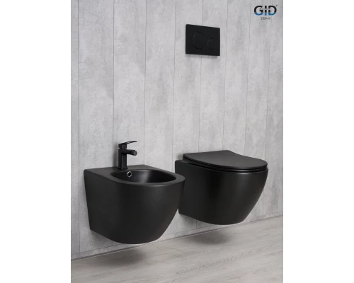 Унитаз подвесной Gid Bm2198 62226Y черный матовый 49x36x35.5