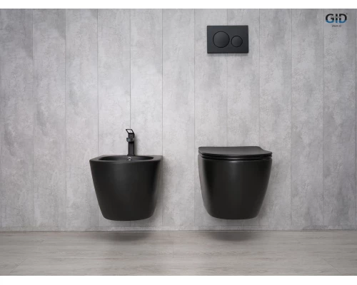 Унитаз подвесной Gid Bm2198 62226Y черный матовый 49x36x35.5