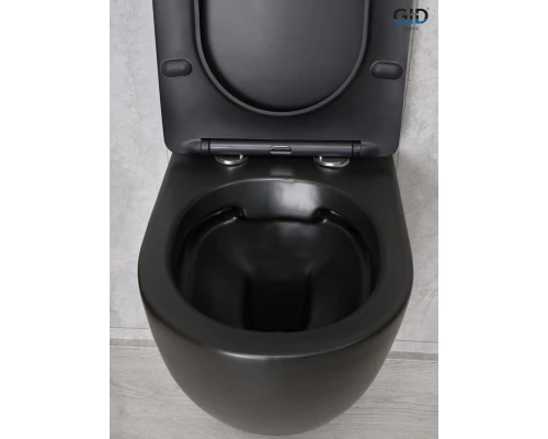 Унитаз подвесной Gid Bm2198 62226Y черный матовый 49x36x35.5