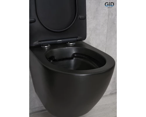 Унитаз подвесной Gid Bm2198 62226Y черный матовый 49x36x35.5