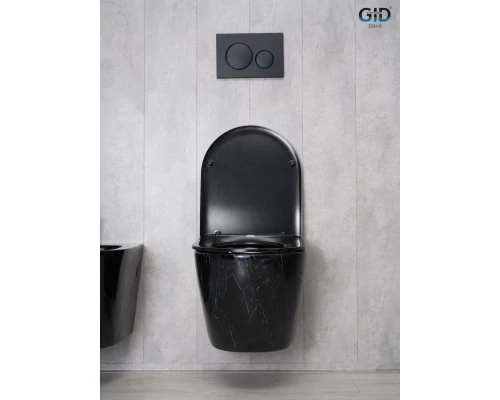 Унитаз подвесной Gid Bs2198 62227Y под камень глянцевый 49x36x35.5