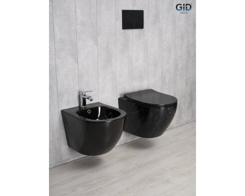 Унитаз подвесной Gid Bs2198 62227Y под камень глянцевый 49x36x35.5