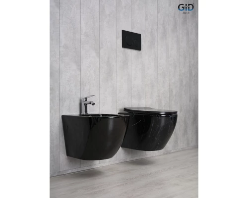 Унитаз подвесной Gid Bs2198 62227Y под камень глянцевый 49x36x35.5