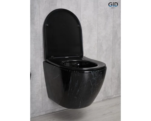 Унитаз подвесной Gid Bs2198 62227Y под камень глянцевый 49x36x35.5