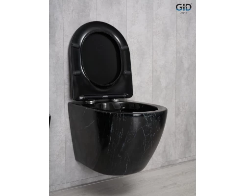 Унитаз подвесной Gid Bs2198 62227Y под камень глянцевый 49x36x35.5