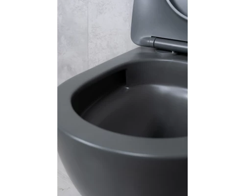 Унитаз подвесной Tornado Gid Tr2122TF-Dgm 62260Y серый матовый 49x36x36