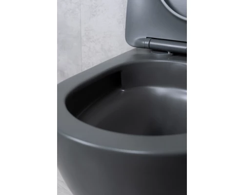 Унитаз подвесной Tornado Gid Tr2122TF-Dgm 62260Y серый матовый 49x36x36