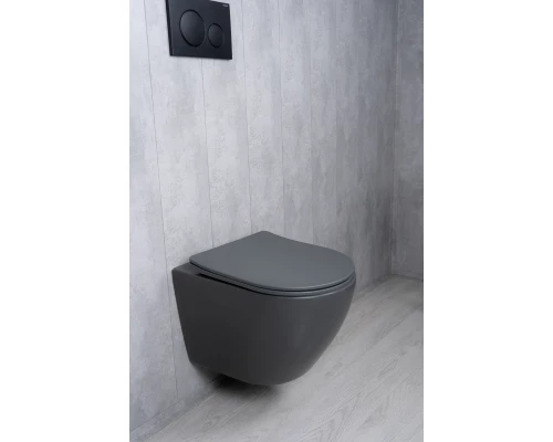 Унитаз подвесной Tornado Gid Tr2122TF-Dgm 62260Y серый матовый 49x36x36