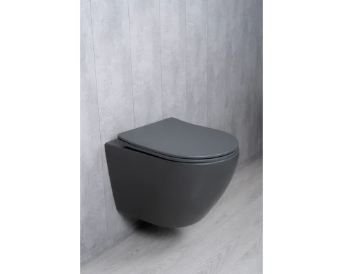 Унитаз подвесной Tornado Gid Tr2122TF-Dgm 62260Y серый матовый 49x36x36