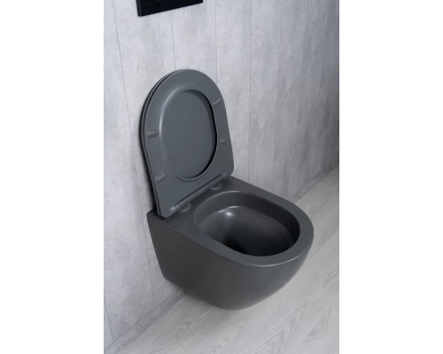 Унитаз подвесной Tornado Gid Tr2122TF-Dgm 62260Y серый матовый 49x36x36