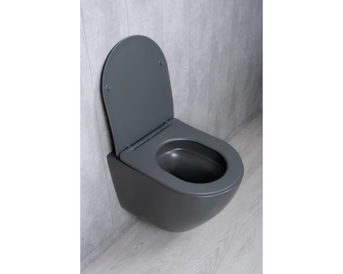 Унитаз подвесной Tornado Gid Tr2122TF-Dgm 62260Y серый матовый 49x36x36