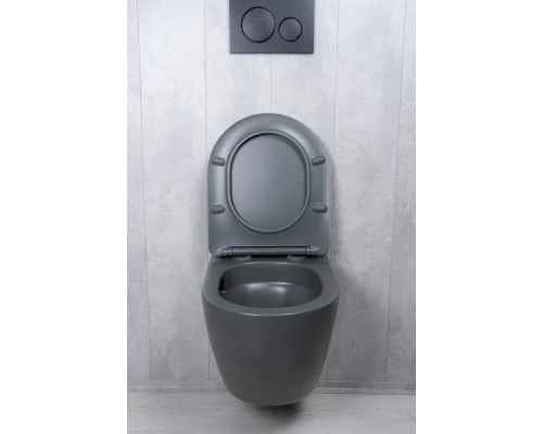 Унитаз подвесной Tornado Gid Tr2122TF-Dgm 62260Y серый матовый 49x36x36