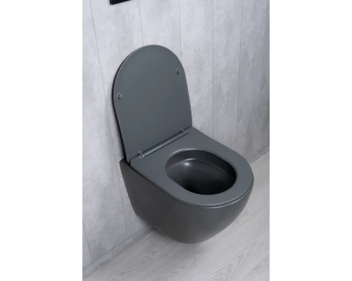 Унитаз подвесной Tornado Gid Tr2122TF-Dgm 62260Y серый матовый 49x36x36